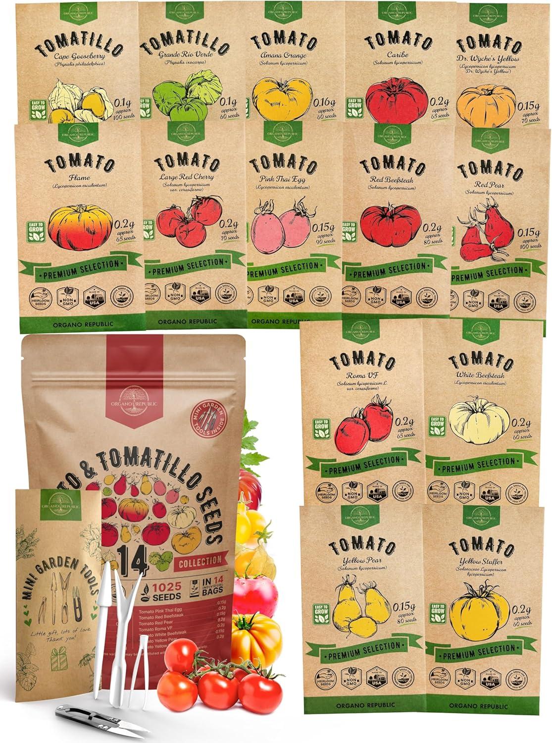 органіc heirloom seeds: tested variety pack for any garden