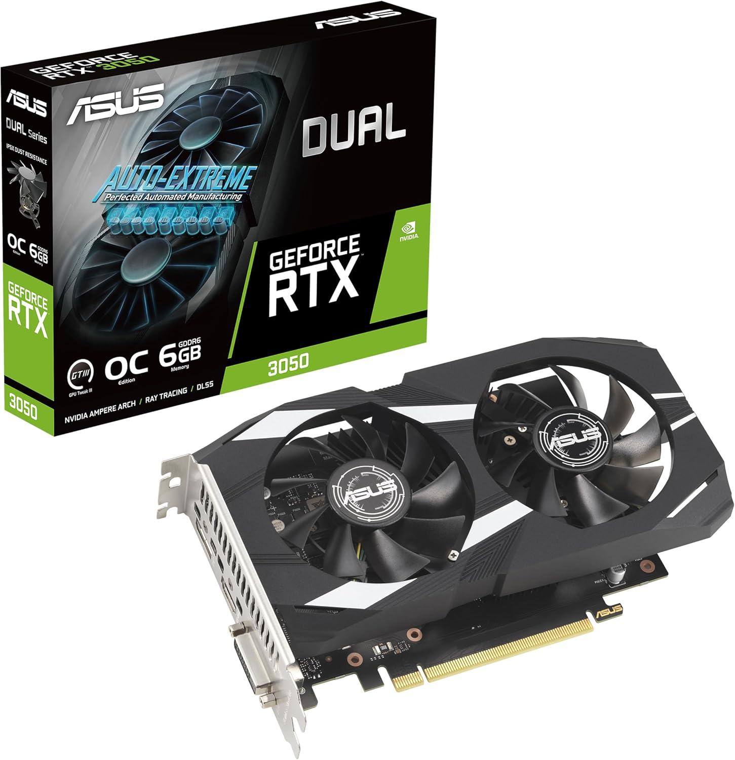 ASUS RTX 3050 tested: Dual GPU, HDMI 2.1, 6GB GDDR6… Surprising performance in 2024!