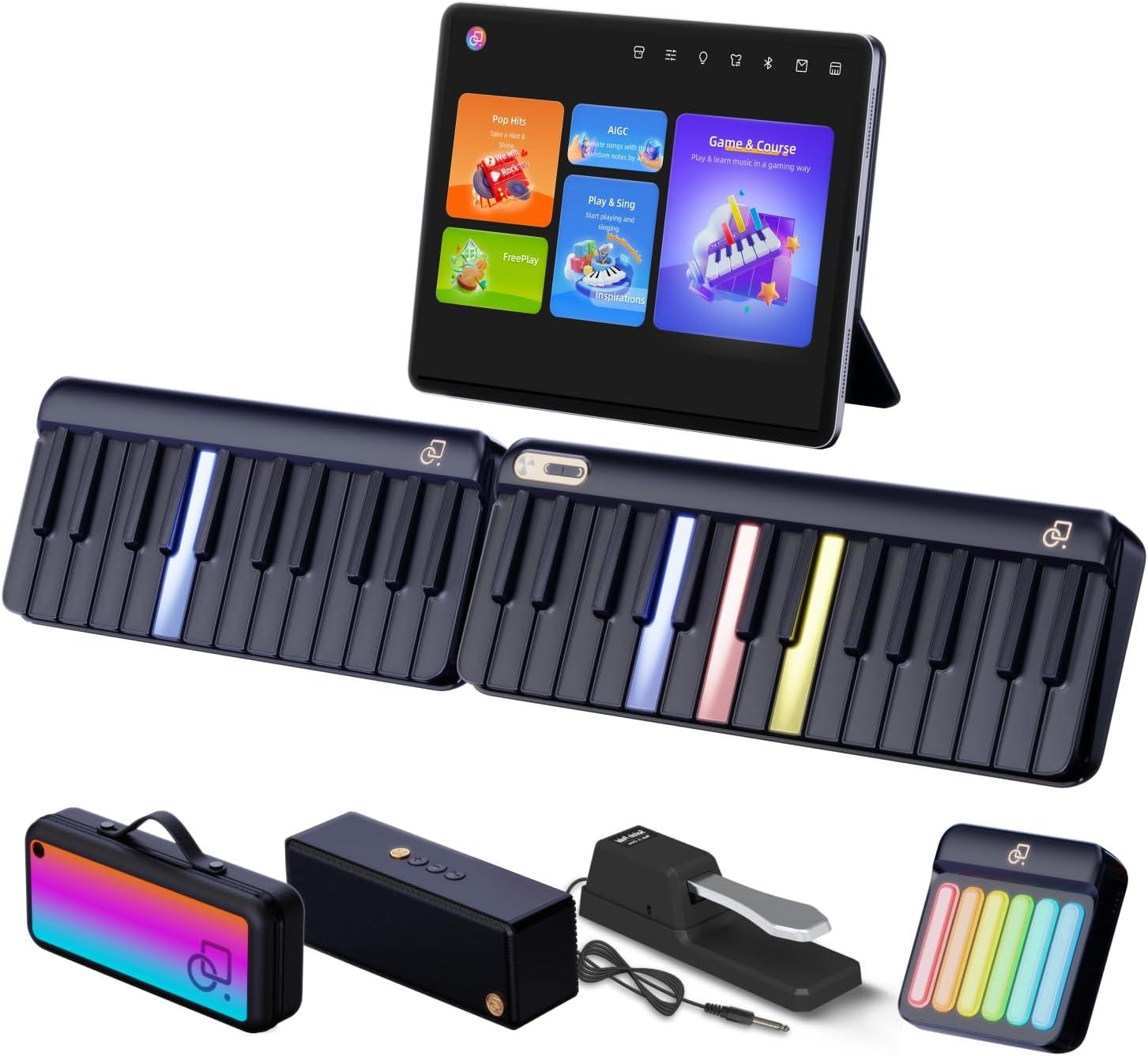 Versus Review: Smart Piano Keyboard Showdown... Expandable keys, Lessons, 256 Tones Chords Perfect Fit Now!