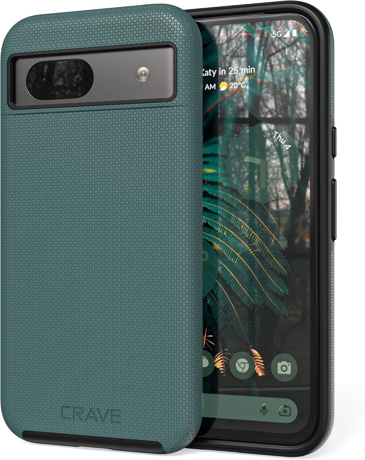 Compare Dual Guard Case: Shockproof vs Compelling Green Pixel 8a Style