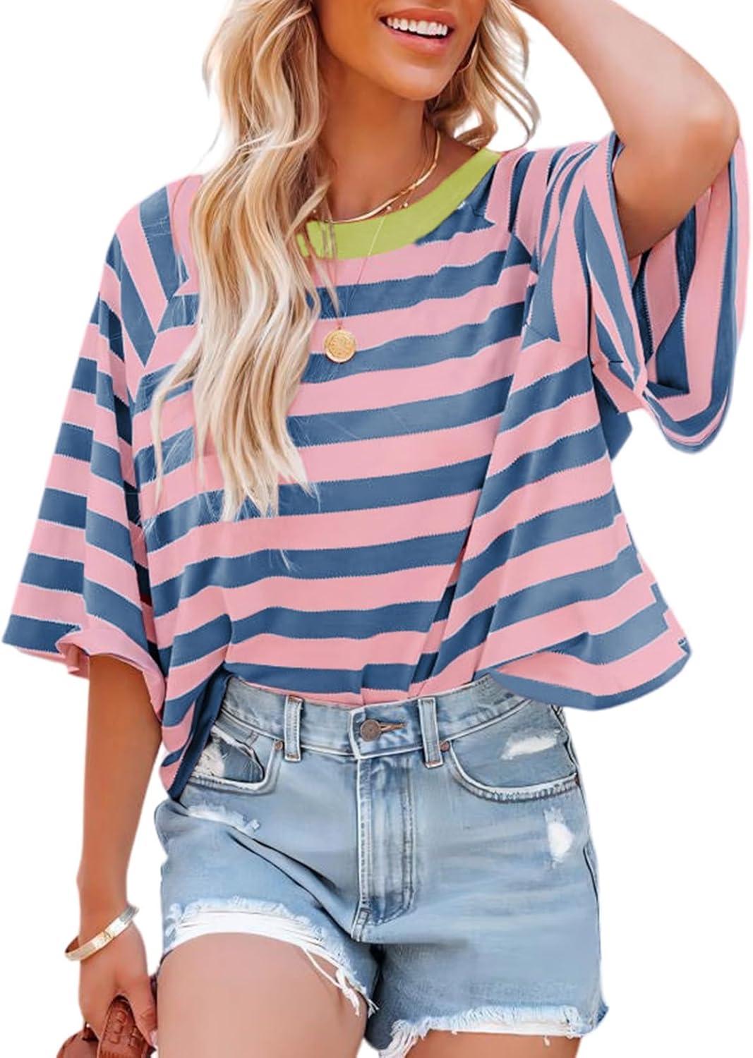 Dokotoo Striped T-Shirt Showdown: Tested For Bold Color-Block Trend Use Case