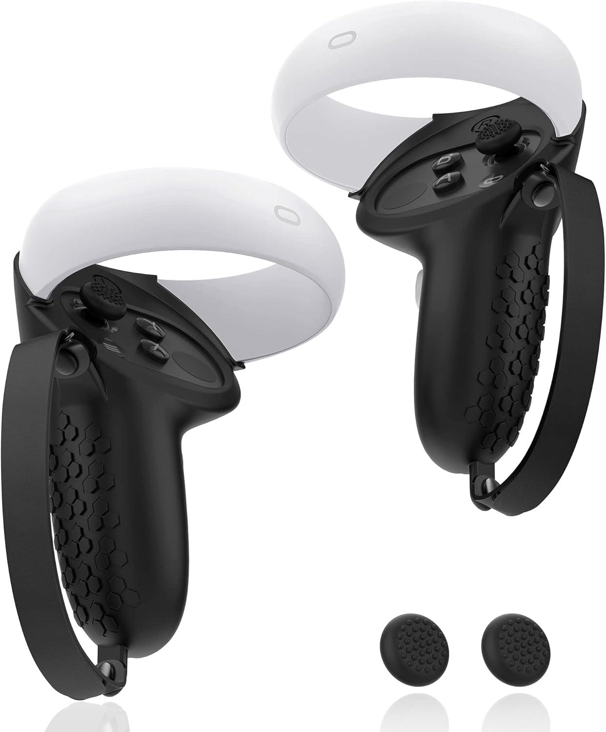 Amazon vs Oculus Quest grips: Non-slip tested... BlackProtector pair insight