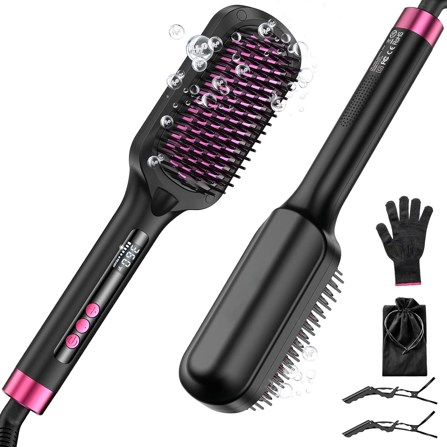 Tested: Ion, Heat Lock... Straightener Versus Brush For Frizz-Free Hair